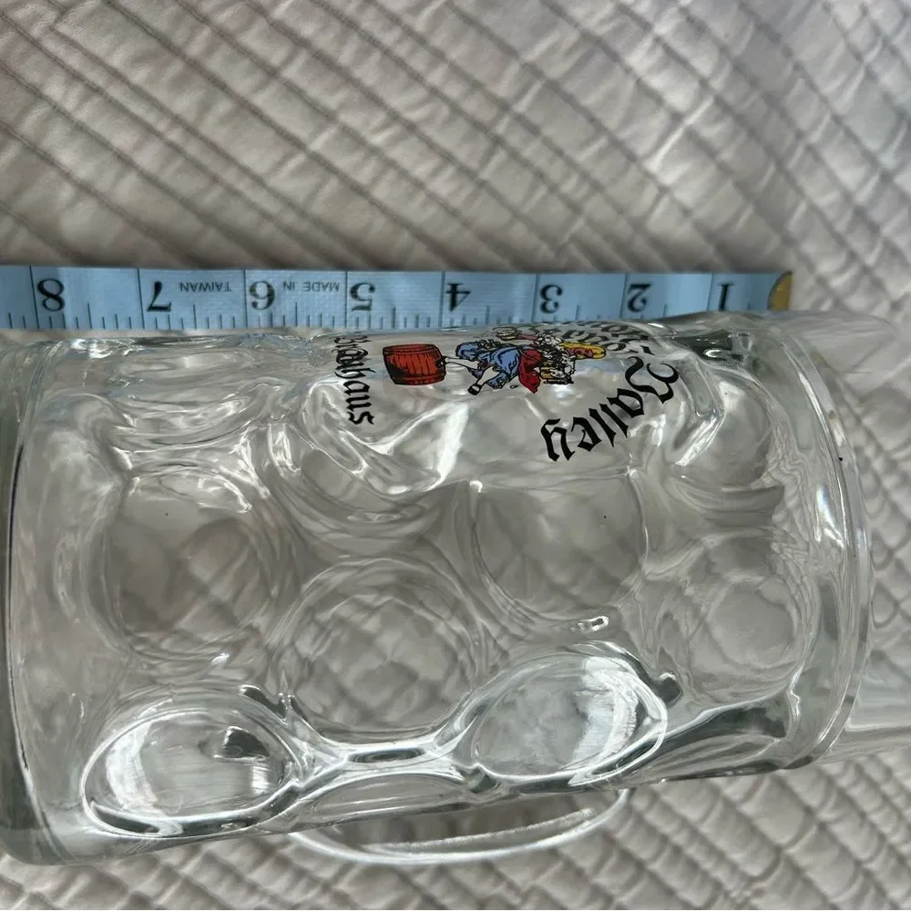 Bernon Balley Brauhaus Dimpled Glass Beer Stein Mug Collectible Octoberfest